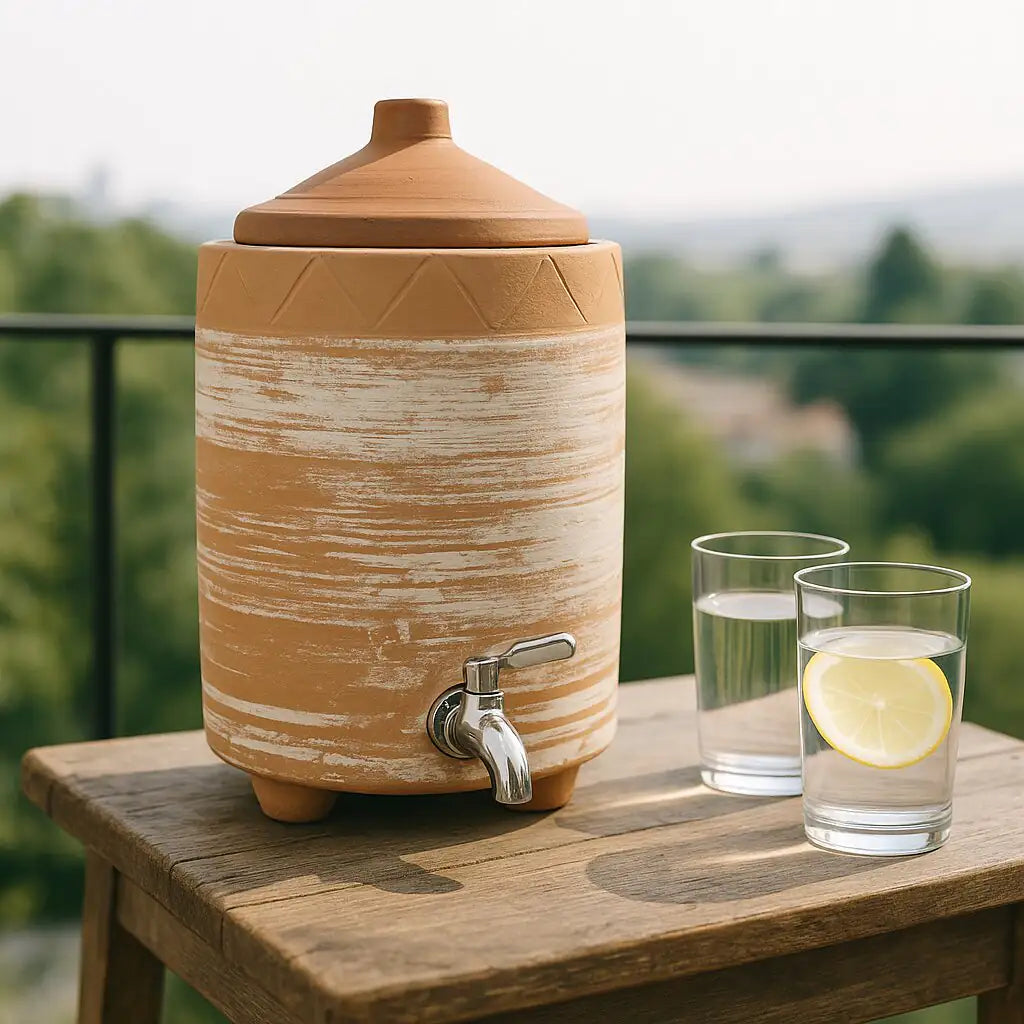 Dual Shade Terracotta Water Dispenser 5 Liters