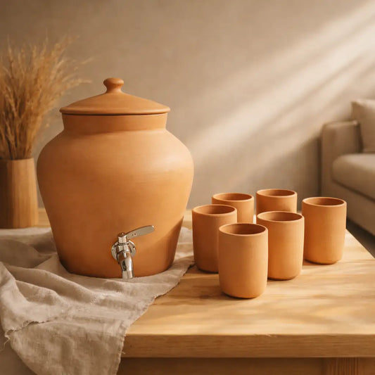 Terracotta Water Serving Set
