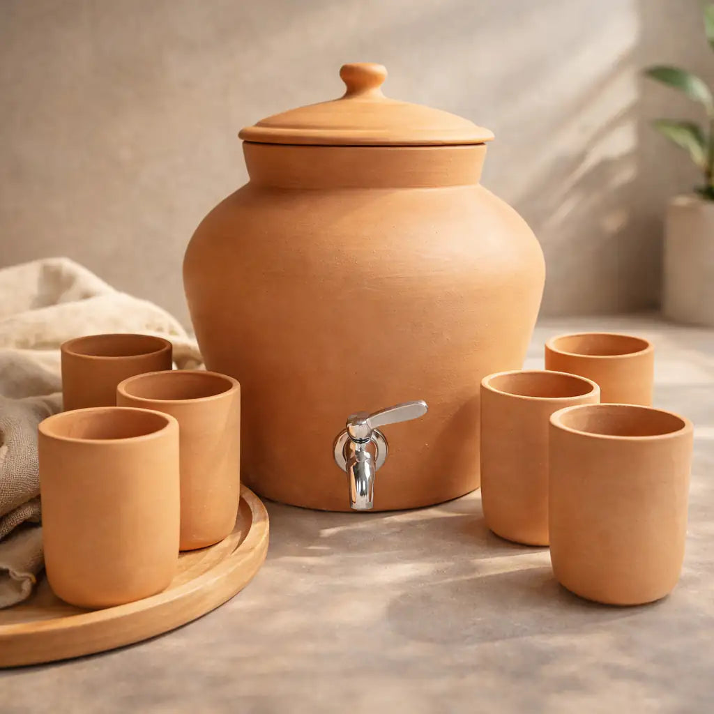 Terracotta Water Serving Set