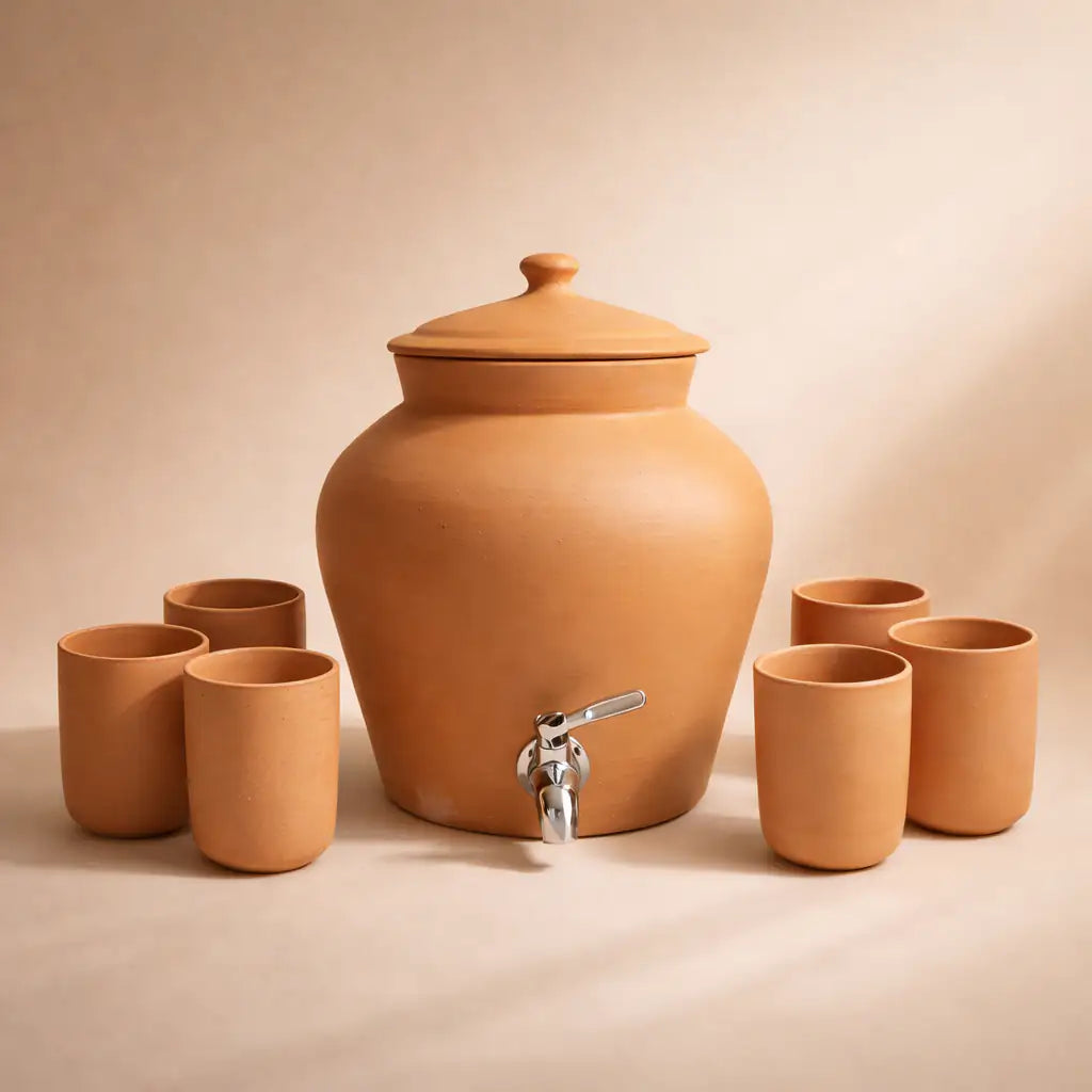 Terracotta Water Serving Set